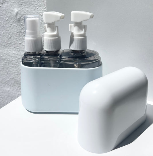 Refillable container blue